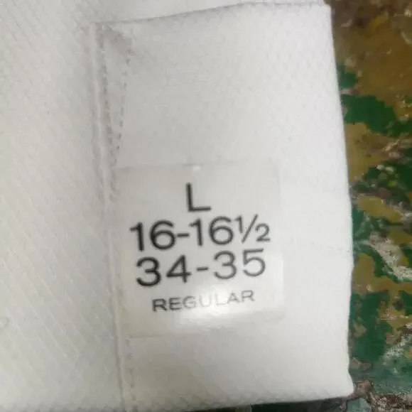 Stafford Men's Sweat Repel White Dress Shirt - Size L 16-16.5 NWT - Picture 2 of 5